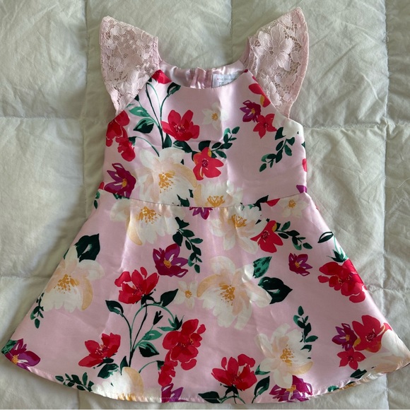 The Children's Place Other - Floral Lace‎ Ruffle Dress